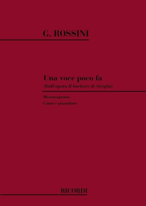 Rossini: Una Voce poco fa for Mezzo published by Ricordi