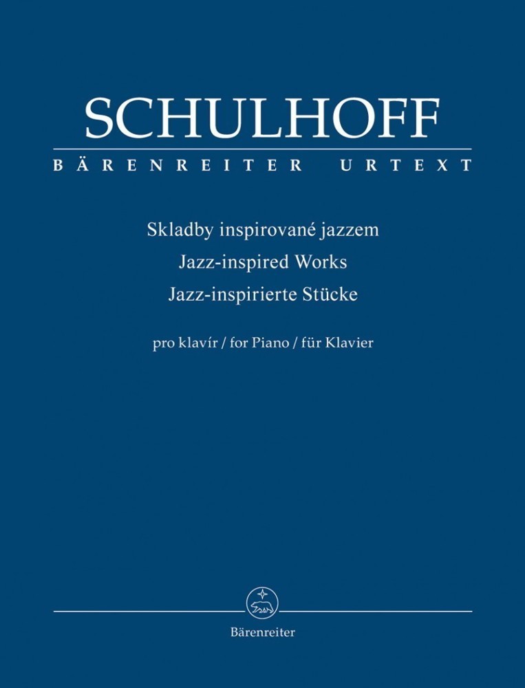 Schulhoff: Jazz-inspired Works for Piano published by Barenreiter