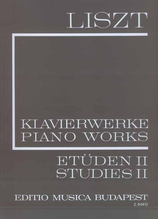 Liszt: Studies. 3 Concert Studies, Three poetic capricci (I/2) for Piano published by EMB