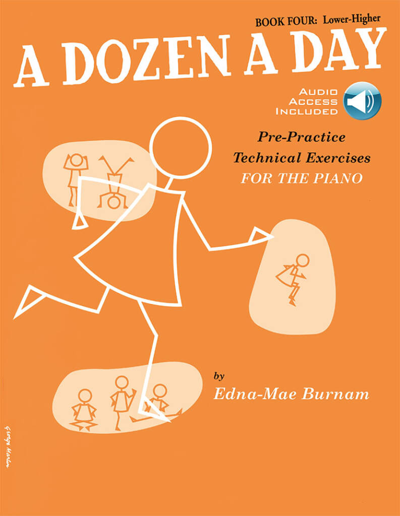 A Dozen a Day Book 4 (Lower Higher) for Piano published by Willis Music (Book/Online Audio)