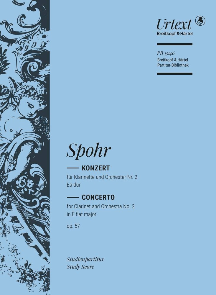 Spohr: Clarinet Concerto No. 2 in E flat major Op. 57 (Study Score) published by Breitkopf