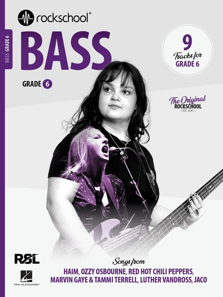 Rockschool: Bass Grade 6 from 2024 (Book/Audio)