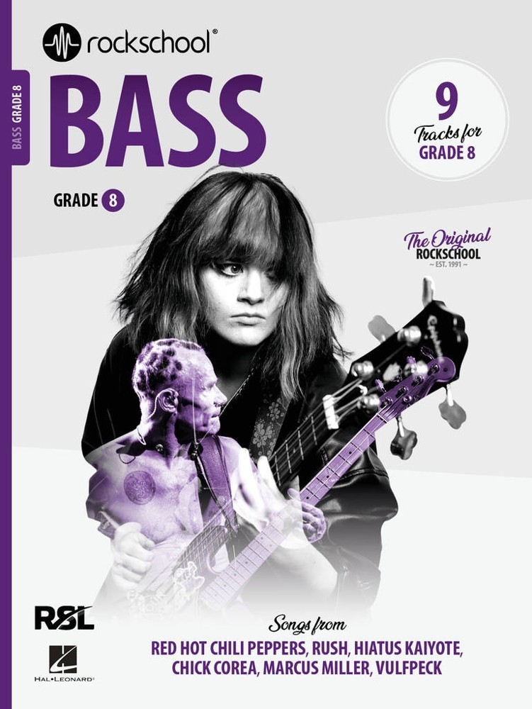 Rockschool: Bass Grade 8 from 2024 (Book/Audio)