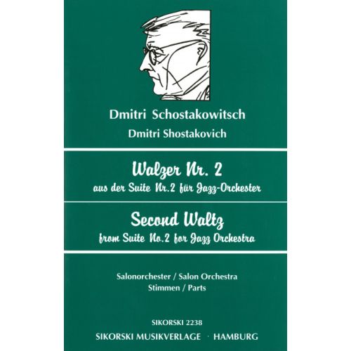 Shostakovich: Second Waltz from Suite No. 2 for Salon Orchestra published by Sikorski