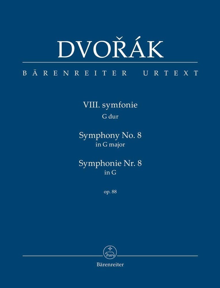 Dvorak: Symphony No 8 in G Major Study Score published by Barenreiter