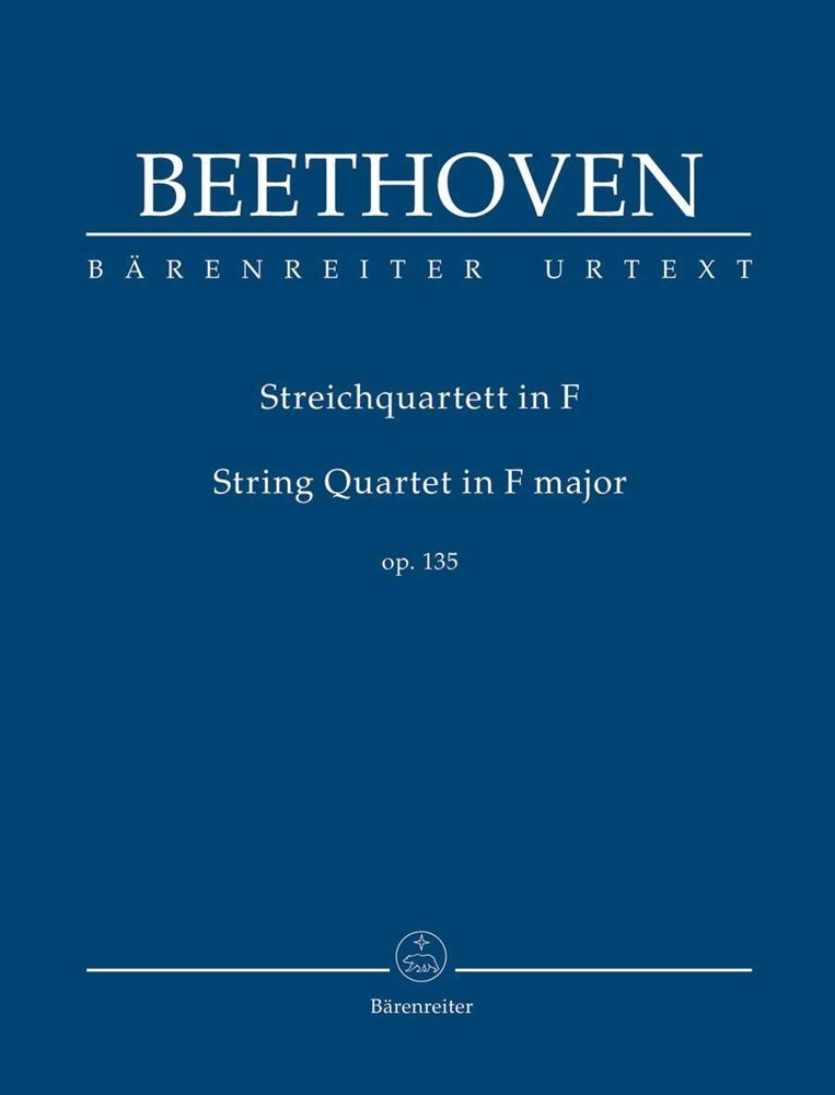 Beethoven: String quartet F major Opus 135 (Study Score) published by Barenreiter