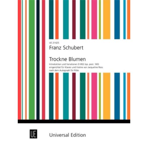 Schubert: Trockne Blumen Opus posth. 160 D 802 arranged for Violin published by Universal