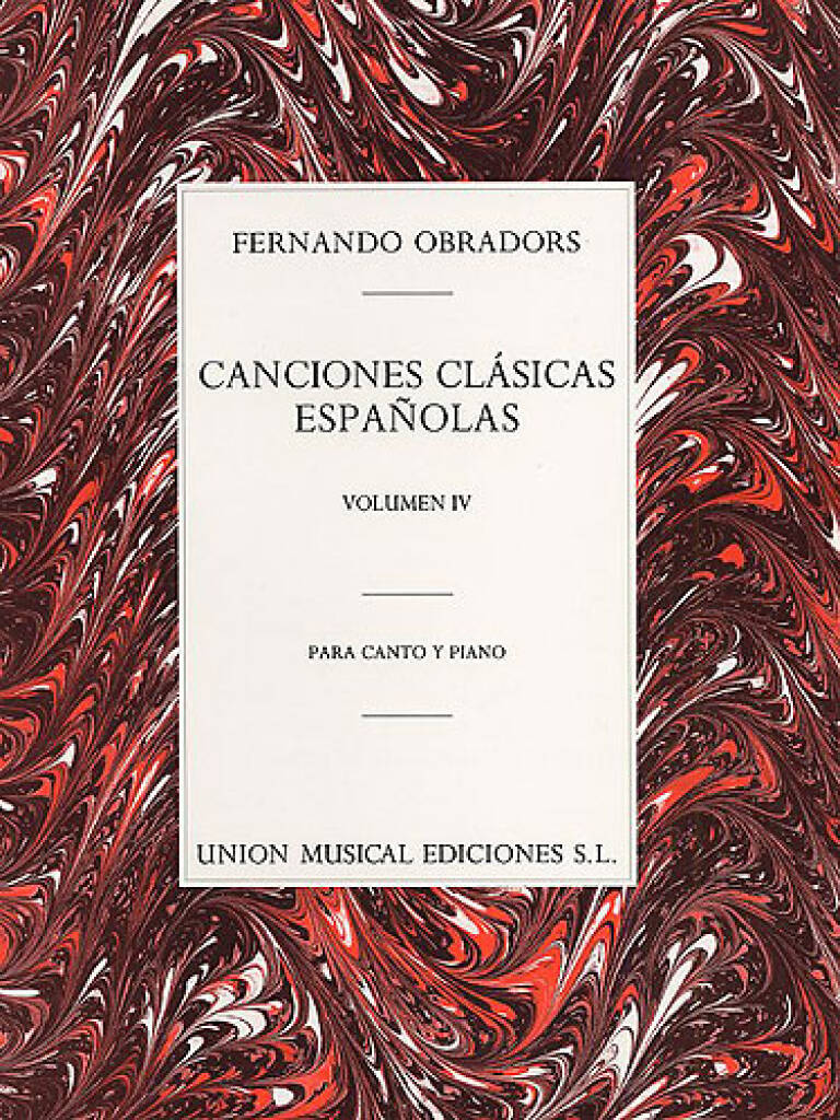 Obradors: Canciones Clasicas Espanolas Volume 4 published by UME