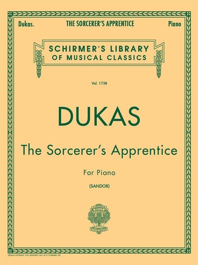 Dukas: Sorcerer's Apprentice for Piano published by Schirmer