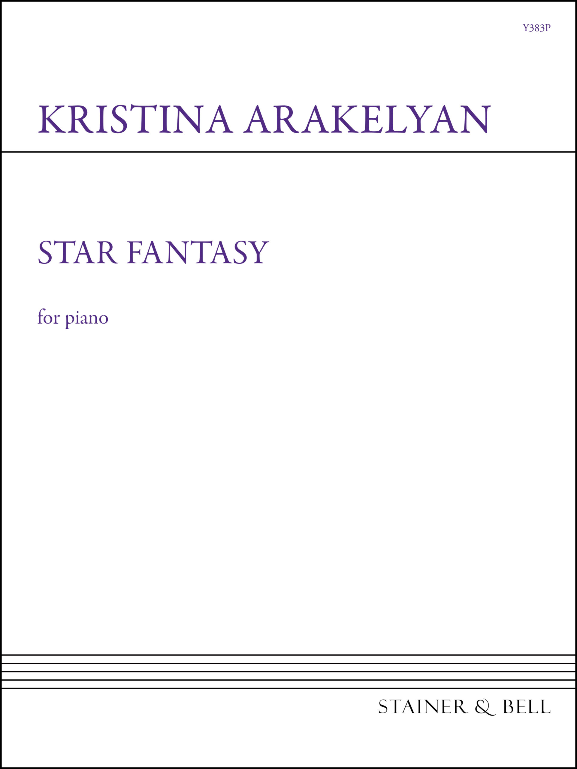 Arakelyan: Star Fantasy for Piano published by Stainer & Bell