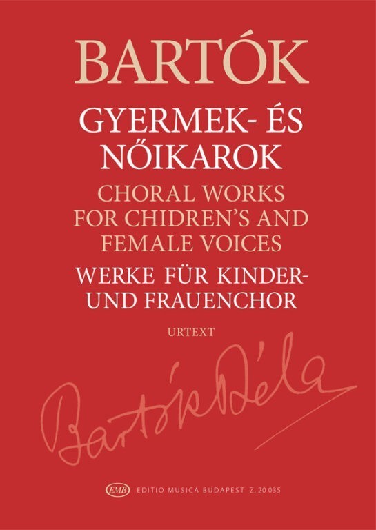 Bartok: Choral Works for Children's and Female Voices published by EMB