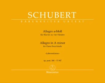 Schubert: Allegro in A minor for Piano Duet published by Barenreiter