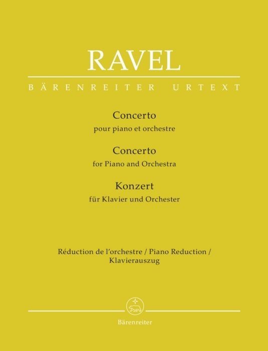 Ravel: Piano Concerto in G major for 2 Pianos published by Barenreiter