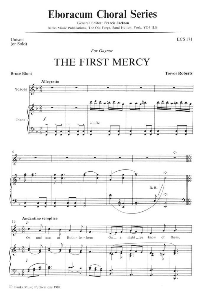 Roberts: The First Mercy published by Eboracum