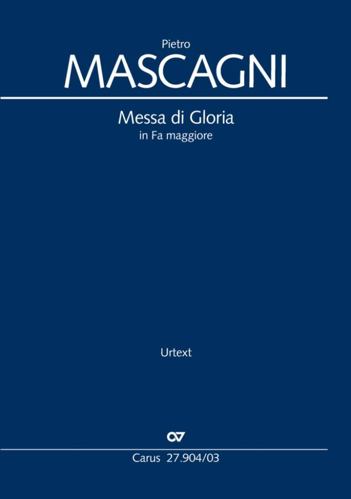 Mascagni: Messa di Gloria Vocal Score published by Carus