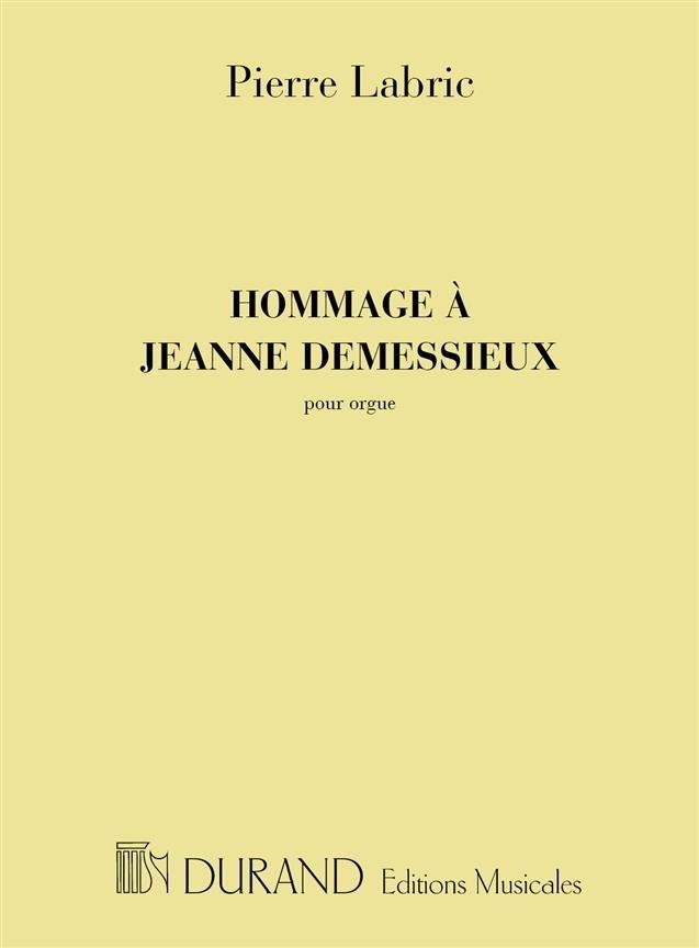 Labric: Hommage a Jeanne Demessieux for Organ published by Durand