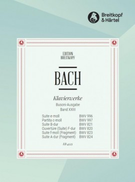 Bach: Piano Works XXIII published by Breitkopf