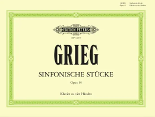 Grieg: Pices Symphoniques Opus 14 for Piano Duet published by Peters