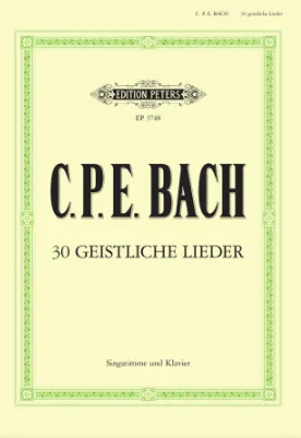 C P E Bach: 30 Sacred Songs published by Peters