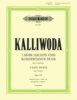 Kalliwoda: 3 Easy Duets Opus 178 for Violin published by Peters Edition