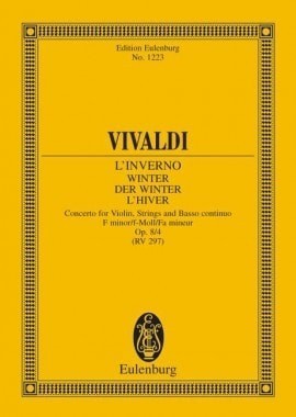 Vivaldi: The Four Seasons (Winter) Opus 8/4 RV 297 / PV 442 (Study Score) published by Eulenburg