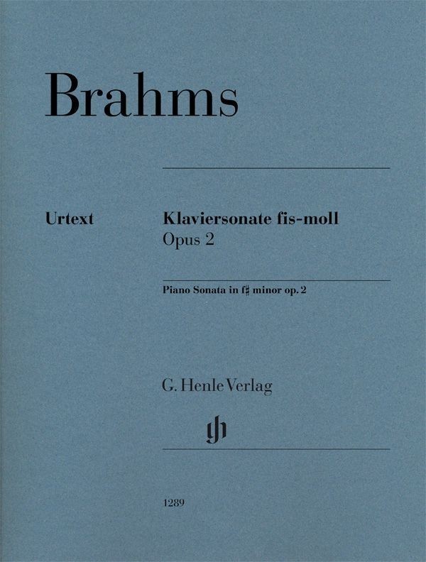 Brahms: Piano Sonata F# Minor Opus 2 published by Henle