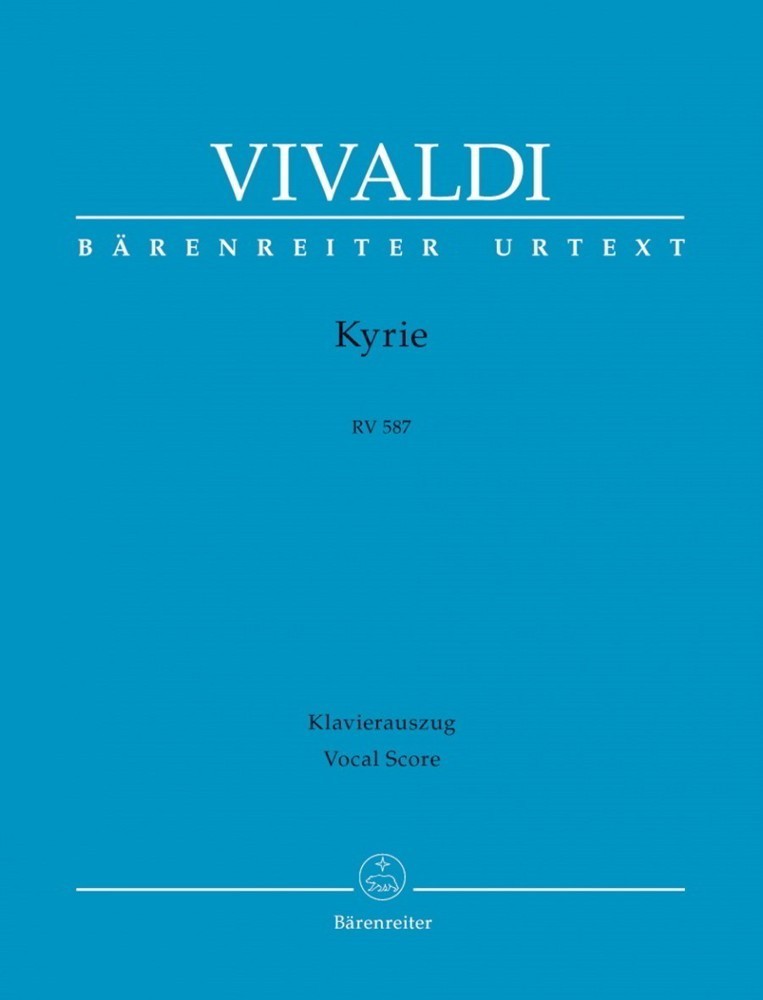 Vivaldi: Kyrie in G minor (RV 587) published by Barenreiter Urtext - Vocal Score