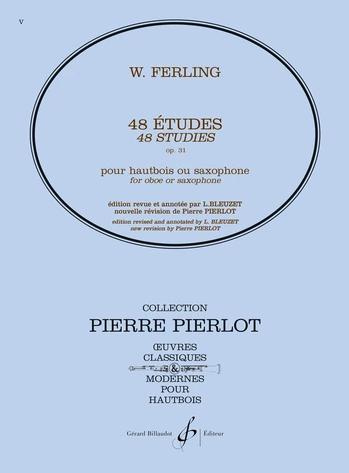 Ferling: 48 Etudes (Studies) Opus 31 for Oboe or Sax published by Billaudot