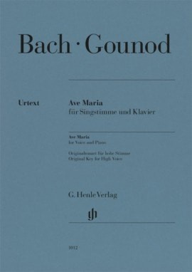 Bach/Gounod: Ave Maria In G for High Voice published by Henle