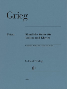 Grieg: Complete Works for Violin and Piano published by Henle