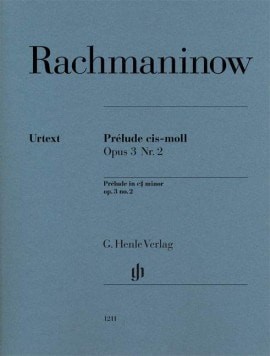 Rachmaninov: Prlude in C# Minor Opus 3/2 for Piano published by Henle