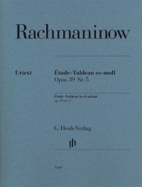 Rachmaninov: Etude-Tableau in Eb minor Opus 39 No 5 for Piano published by Henle