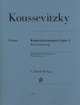 Koussevitzky: Double Bass Concerto Opus 3 published by Henle