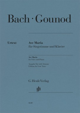 Bach/Gounod: Ave Maria for Low Voice published by Henle