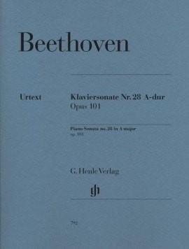 Beethoven: Sonata in A Opus 101 for Piano published by Henle