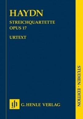 Haydn: String Quartets Volume 3 Opus 17 (Study Score) published by Henle