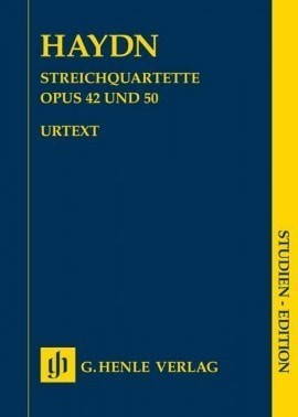 Haydn: String Quartets Volume 6 Opus 42 & 50 (Study Score) published by Henle