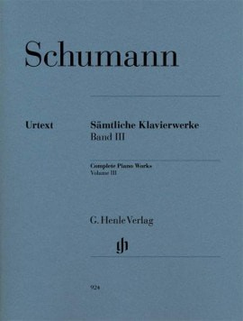 Schumann: Complete Piano Works Volume 3 published by Henle