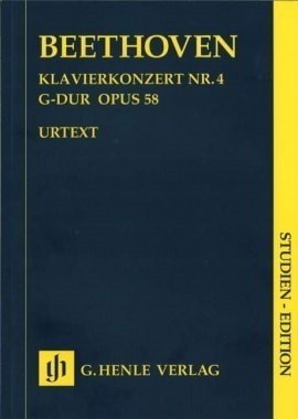 Beethoven: Piano Concerto No 4 Opus 58 (Study Score) published by Henle