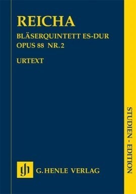 Reicha: Quintet for Wind Instruments Opus 88/2 (Study Score) published by Henle