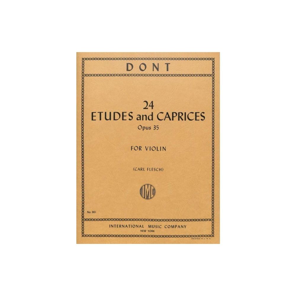 Dont: Etudes and Caprices Opus 35 for Violin published by IMC (Flesch)