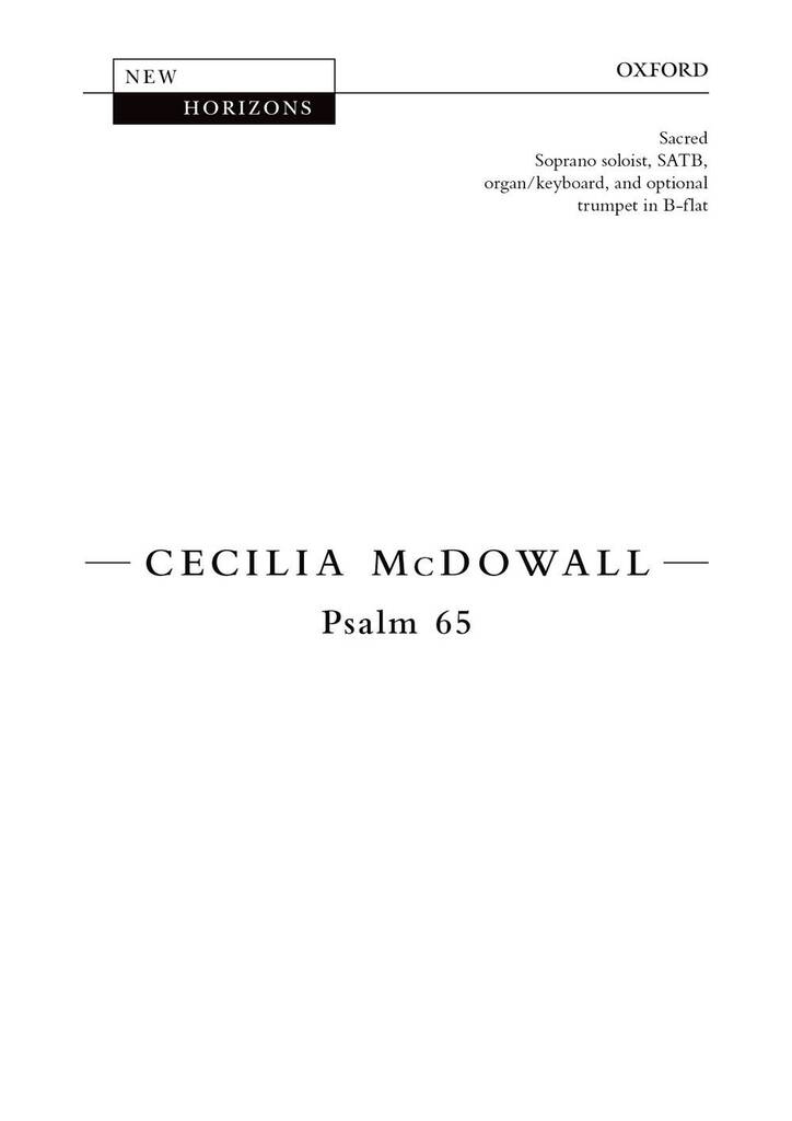 McDowall: Psalm 65 published by OUP