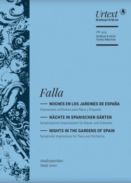 Falla: Nights in the Gardens of Spain (Study Score) published by Breitkopf