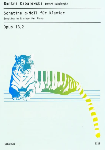 Kabalevsky: Sonatina Opus 13 No 2 in G Minor for Piano published by Sikorski