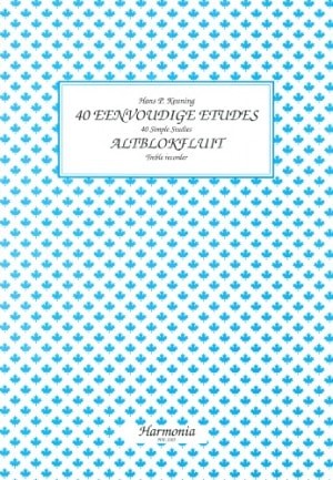 Keuning: 40 Simple Studies for Treble Recorder published by Harmonia