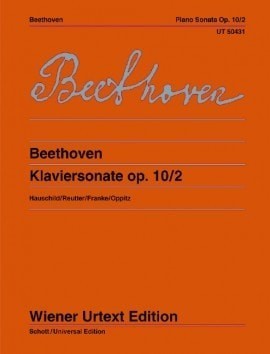 Beethoven: Sonata in F Opus 10 No 2 for Piano published by Wiener Urtext