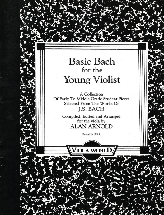 Basic Bach for the Young Violist published by Viola World