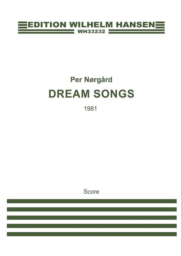 Nrgrd: Dream Songs (English Version) SATB published by Hansen