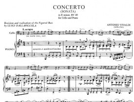 Vivaldi: Concerto in E minor RV40 for Cello published by IMC