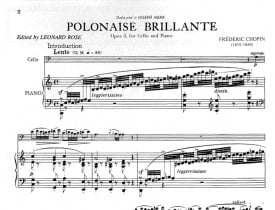 Chopin: Polonaise Brillante Opus 3 for Cello published by IMC